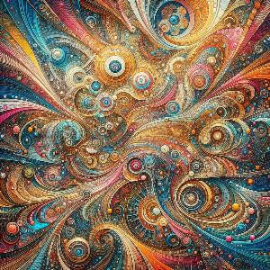 colorful abstract art poster with geometric shapes (9)